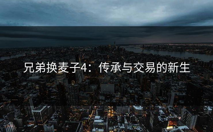 兄弟换麦子4：传承与交易的新生