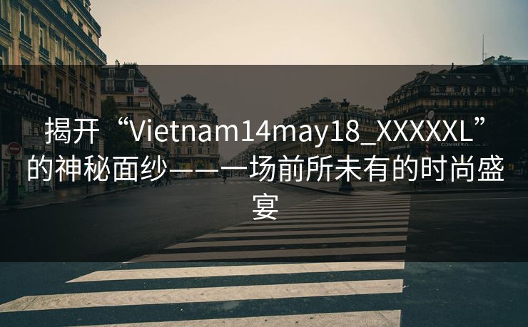 揭开“Vietnam14may18_XXXXXL”的神秘面纱——一场前所未有的时尚盛宴